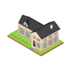 Sticker - Private House Illustration