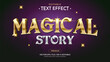 Text Effects, 3d Editable Text Style - Magical Story
