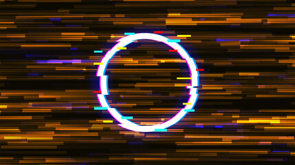 Wall Mural - vector glitch on a black background. abstract texture.