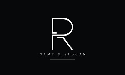 PR, RP, P, R abstract letters logo monogram