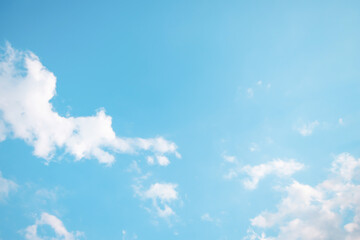 Wall Mural - blue sky and clouds in the weather day outdoor nature environment abstract background