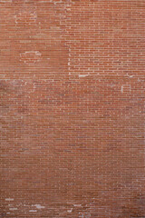  red brick wall, wide panorama of masonry