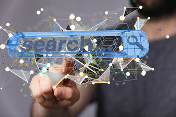 Interface web application in hand