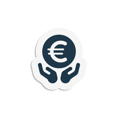 Canvas Print - Save Money Euro - Sticker