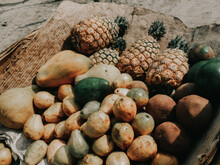 Fresh Colorful Fruit In A Pile