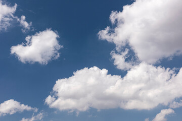 Blue sky and beautiful clouds. 