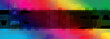 An abstract psychedelic glitch art banner background image.