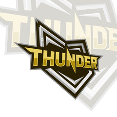 Wall Mural - thunder Logo Template. Vector Logos Illustration