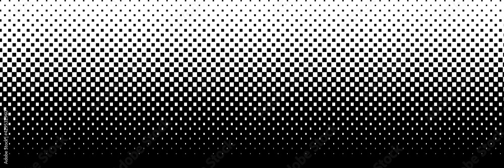 Abstract vector background, banner. Halftone dots, fading dot effect. - obrazy, fototapety, plakaty 