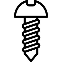 screw icon vector