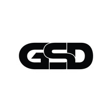 GSD Letter Monogram Logo Design Vector