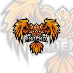 Wall Mural - Phoenix Vector Illustration for an Esports Team or Group