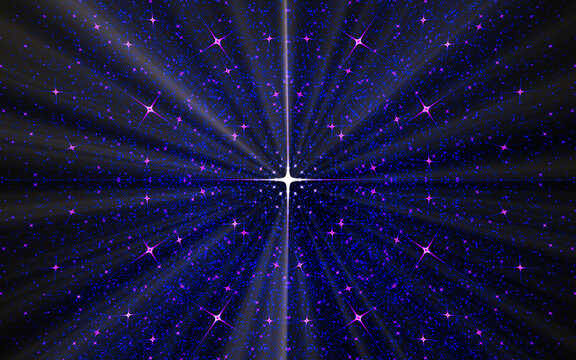 abstract illustration computer render background image fantastic star with rays for web design and graphics