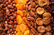 assorted of dried fruits- dried fruits background