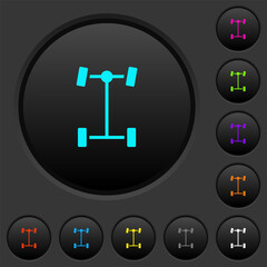 Poster - Front differential dark push buttons with color icons