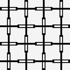 Poster - Seamless chain and abstract ornament. Vector.