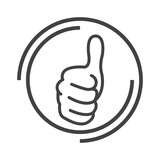 Fototapeta Młodzieżowe - thumbs up, super cool, icon, thumb up icon