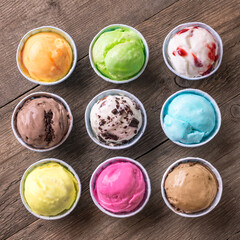 Wall Mural - Ice Cream Assortment