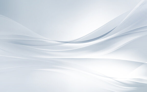 White and gray waves background.
