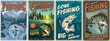 Fishing vintage posters collection