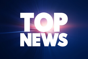 Poster - top news text quote, concept background.