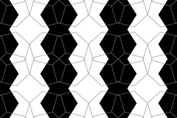 Wall Mural - seamless, abstract background pattern made with hexagon shapes. decorative vector art.