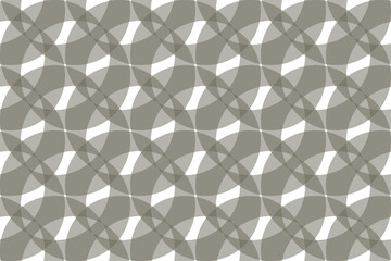 Wall Mural - seamless abstract background pattern made with transparent crescent shapes. traditional, dynamic vec