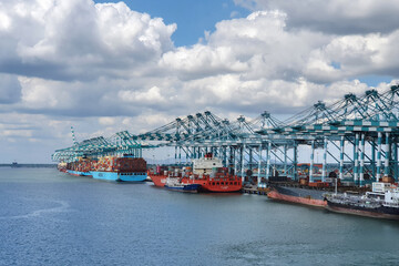 Wall Mural - Container terminal