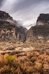 Wall Mural - Entering Santa Elena Canyon from the desert valley