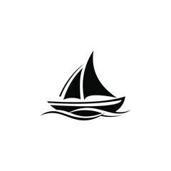 Wall Mural - boat logo design vector