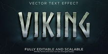 Editable Text Effect, Vikings Nordic Text Style