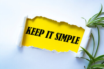 Canvas Print - Text sign showing KEEP IT SIMPLE