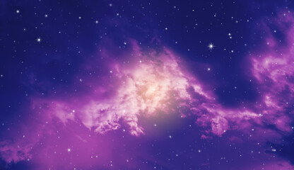 Wall Mural - night sky with stars.