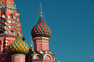 Sticker - Closeup shot of Saint Basil's Cathedral in Russia