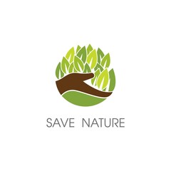 Canvas Print - Save nature ecology