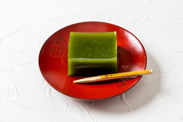 Poster - 抹茶寒天　Sweets using matcha (Japanese powder tea) 