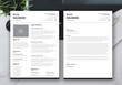 Professional cv, Resume and Cover Letter, Minimalist resume cv template,