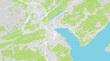 Urban vector city map of Lucerne, Switzerland, Europe