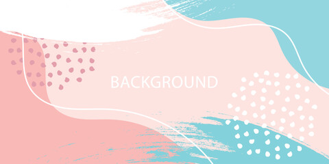 minimal pastel vector background. abstract organic shapes banner template. fashion modern poster des