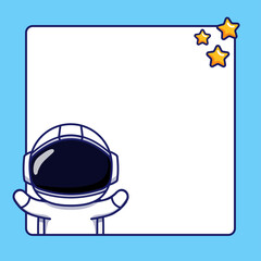 Wall Mural - Cute astronaut offering free hug