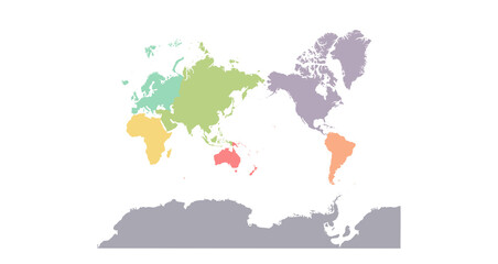  World Map「Color Variations」
