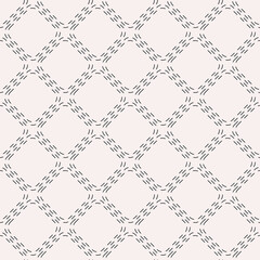 Aufkleber - Dotted rhombuses ornament. Vector and seamless pattern.