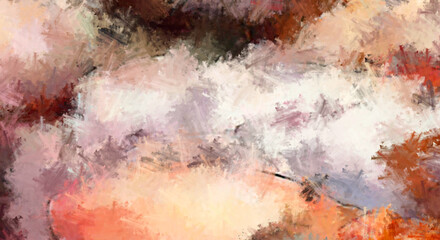 Naklejka na meble Brushed Painted Abstract Background. Brush stroked painting. Strokes of paint. 2D Illustration.