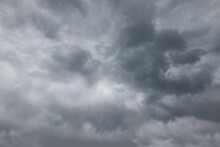 Cloudy Dramatic Stormy Grey Sky.