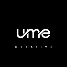 UME Letter Initial Logo Design Template Vector Illustration