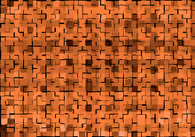 Pattern, Pixels, Orange, Black, Colored Fragments, Tiles, Squares, Geometric, Stained Glass, Glass, Mosaic, Turkish Style, Ethnic Style, Patchwork, India, Texture, Background For Design, Digital, 