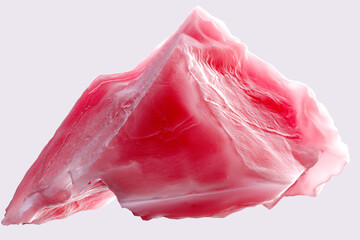 Wall Mural - red 3d rendering material, futuristic abstract rock element, rough textured design element.