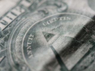 Sticker - Grayscale shot of a one-dollar bill