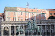 Monument to Charles III of Spain at Piazza del Plebiscito in Naples, Italy