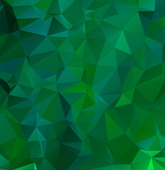 Abstract multicolor emerald green background. Vector polygonal design illustrator